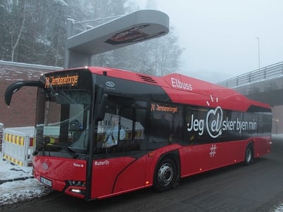 Electric bus in Oslo, Norway