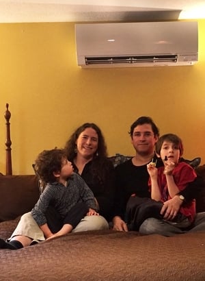 Torres-Mateluna family with heat pump