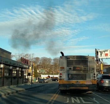 MBTA bus in Boston