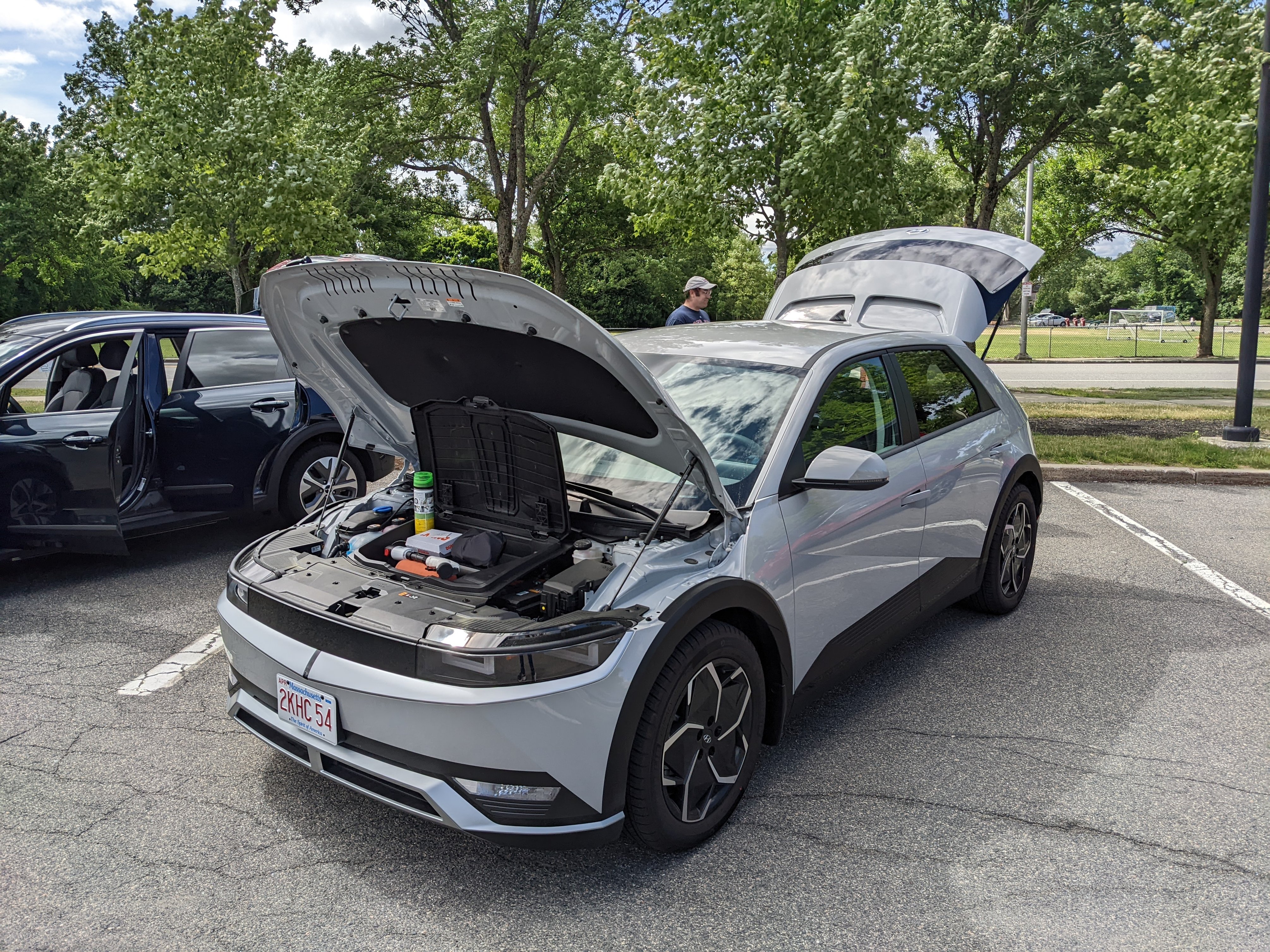 Melrose Energy Commission EV Showcase 6.18.22 Hyundai Ioniq 5 open trunk