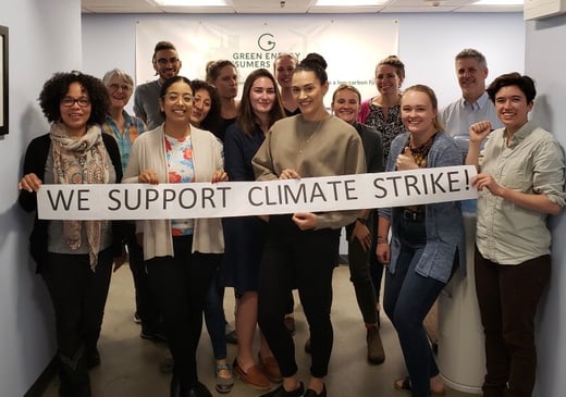 We support climate strike