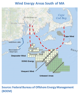 Wind areas south of MA